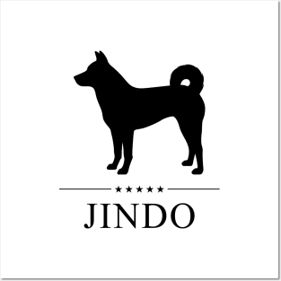 Jindo Black Silhouette Posters and Art
